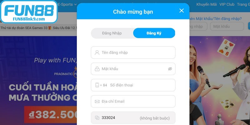 Điều khoản sử dụng FUN88 có liên quan đến việc đăng ký tài khoản 
